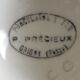 White teapot with filters old and complete p. Precious in Grigny