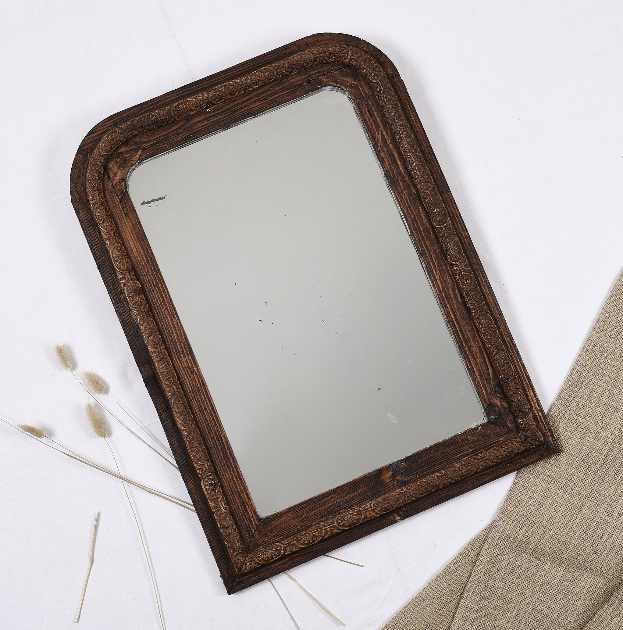 Antique mirror 68 cm, Louis Philippe style.
