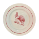 Digoin Sarreguemine red plate