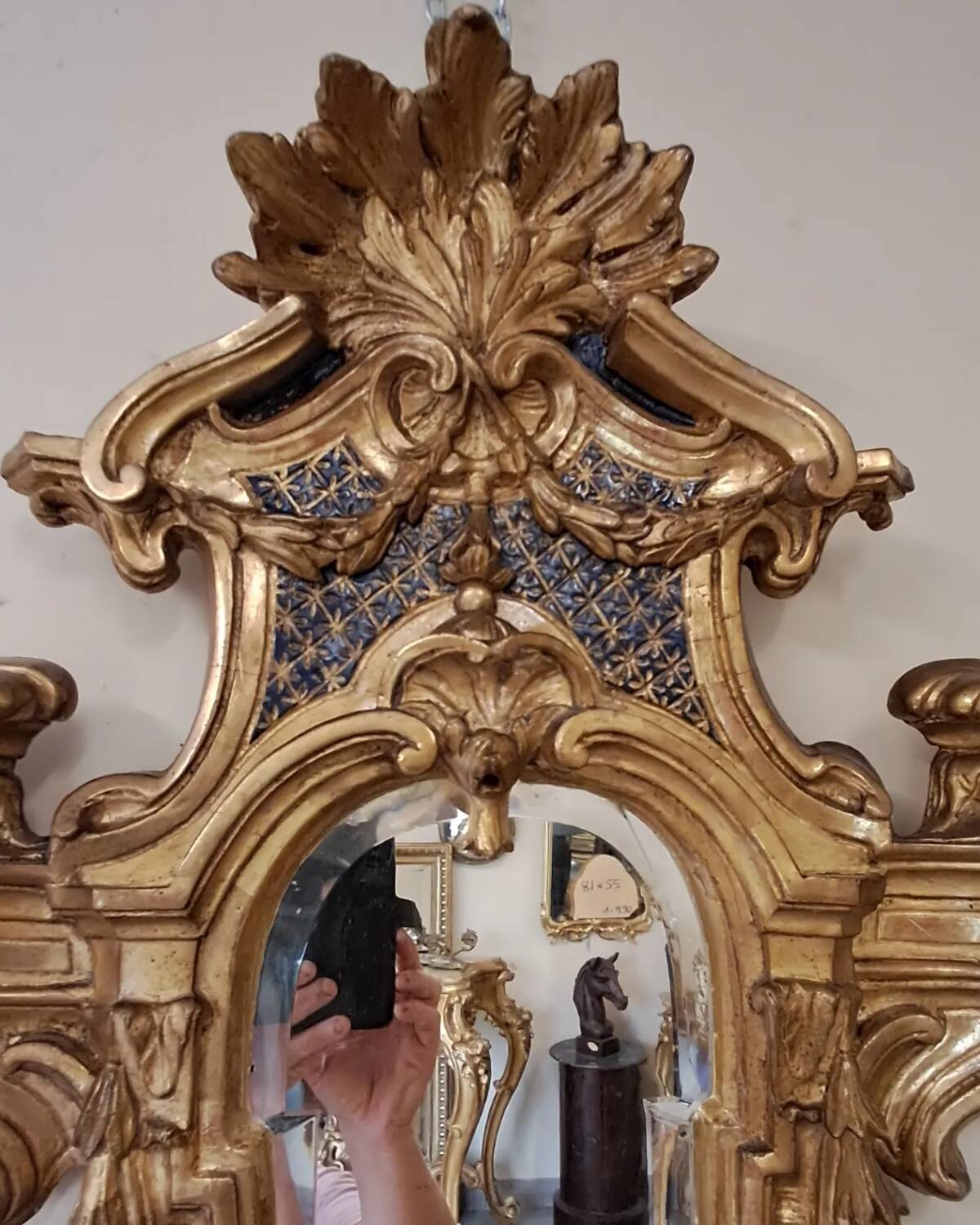 Miroir tabernacle XIX 81 x 65