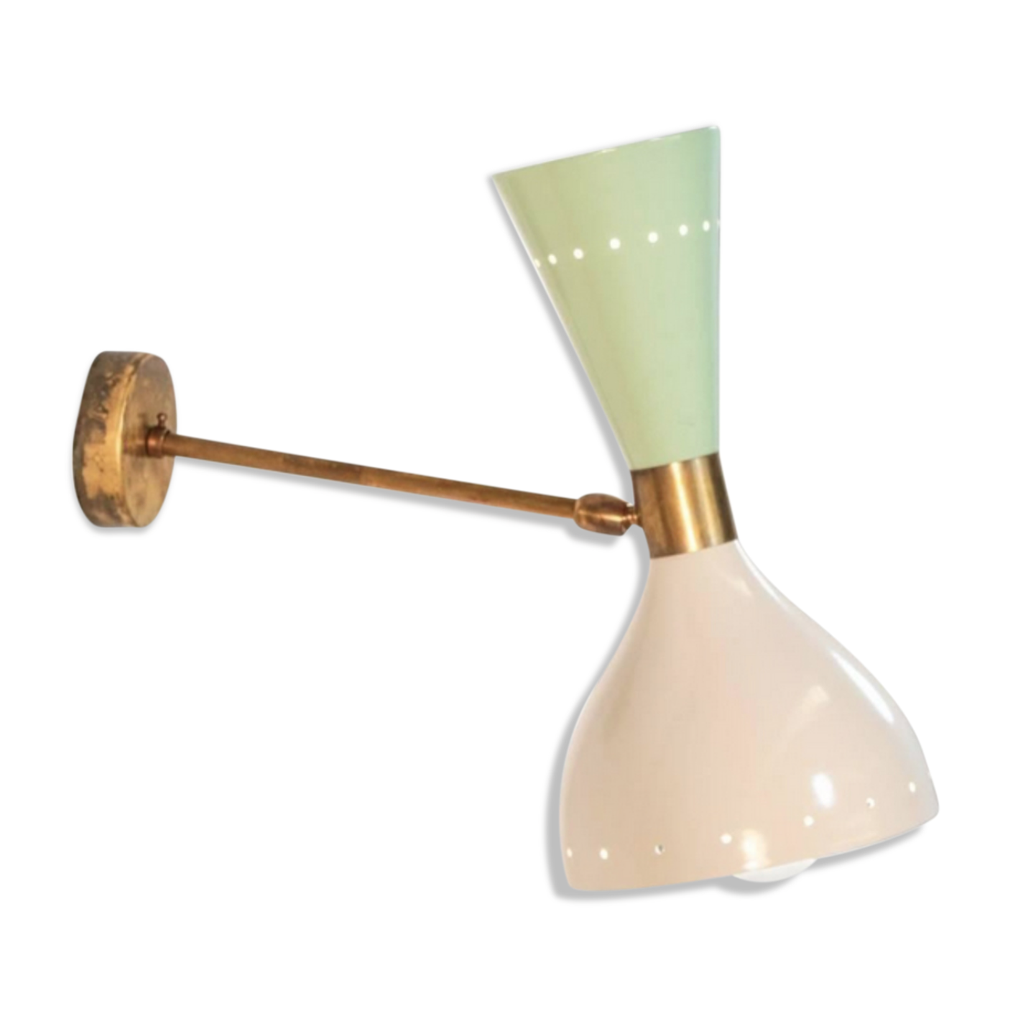 Applique moonlight vert sauge & blanc