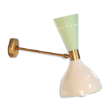 Applique moonlight vert sauge & blanc
