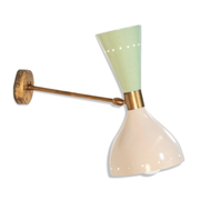 Applique moonlight vert sauge & blanc