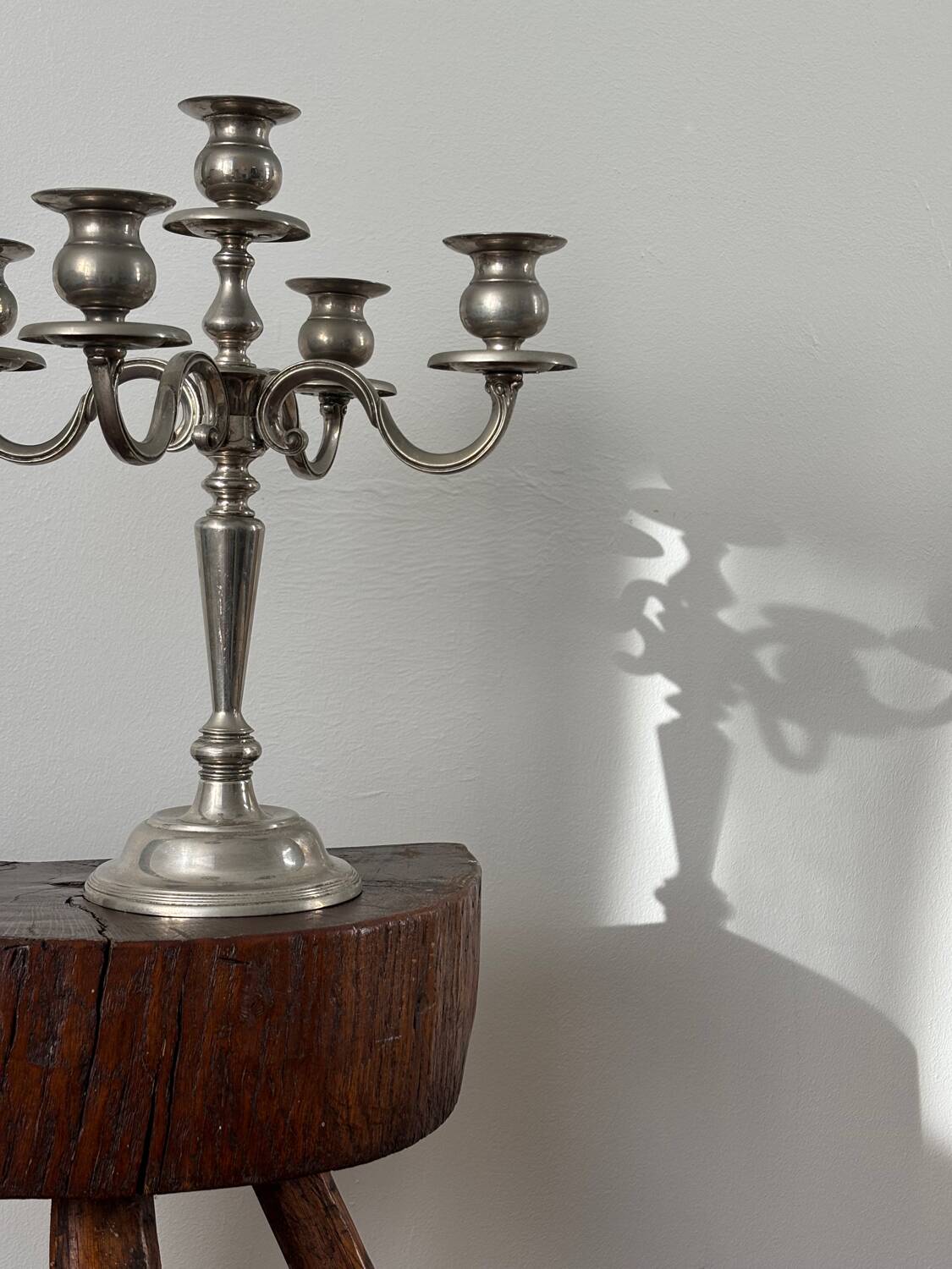 Metal chandelier with 5 lights