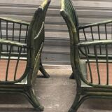 Pair of rattan chairs
