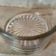 Appetizer tray, servant silver metal and its 5 ramekins 1930s cut glass