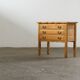 Vintage 1960s Danish three-drawer Oak Side Table, Henning Kjærnulf style
