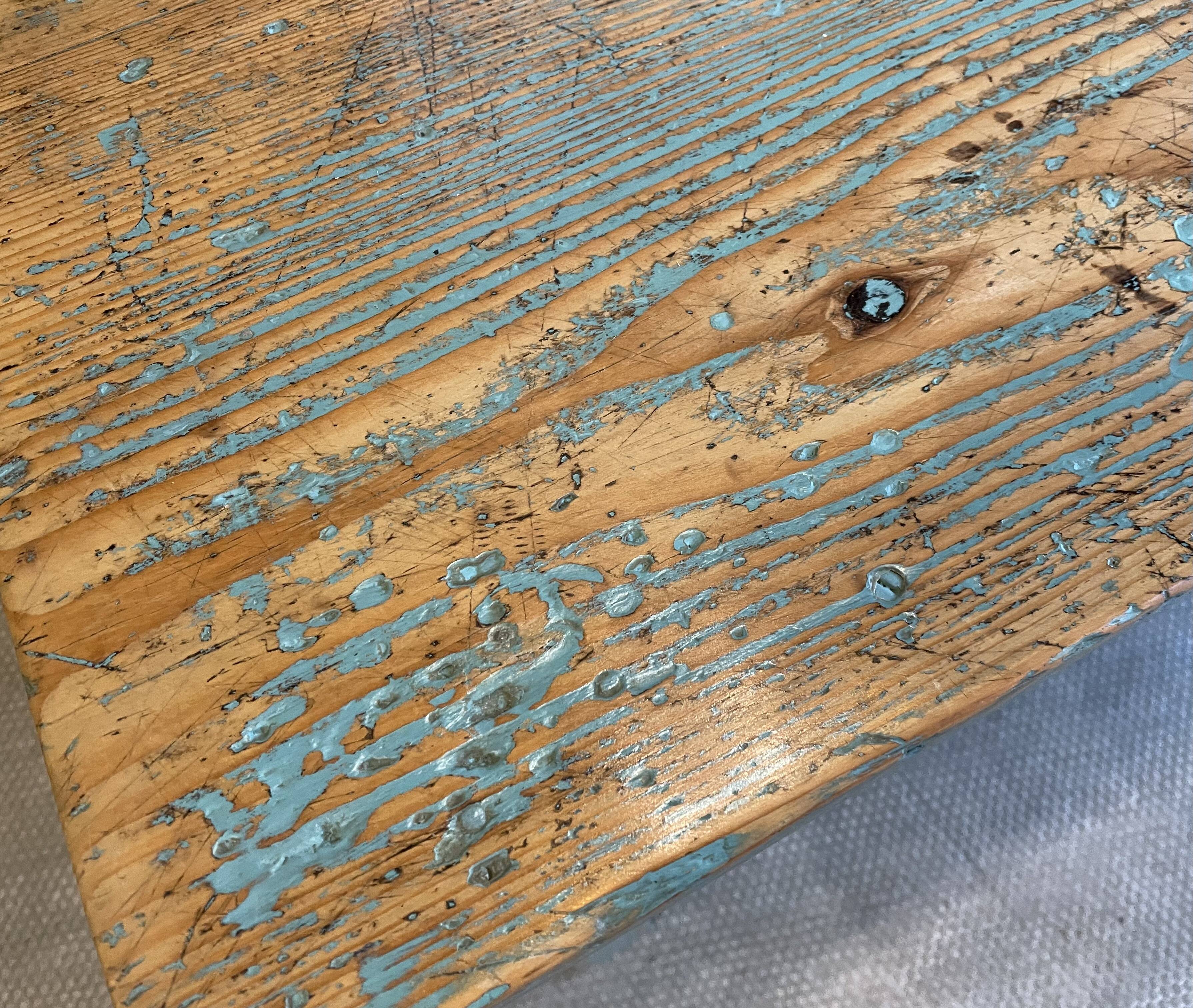 Vintage blue coffee table