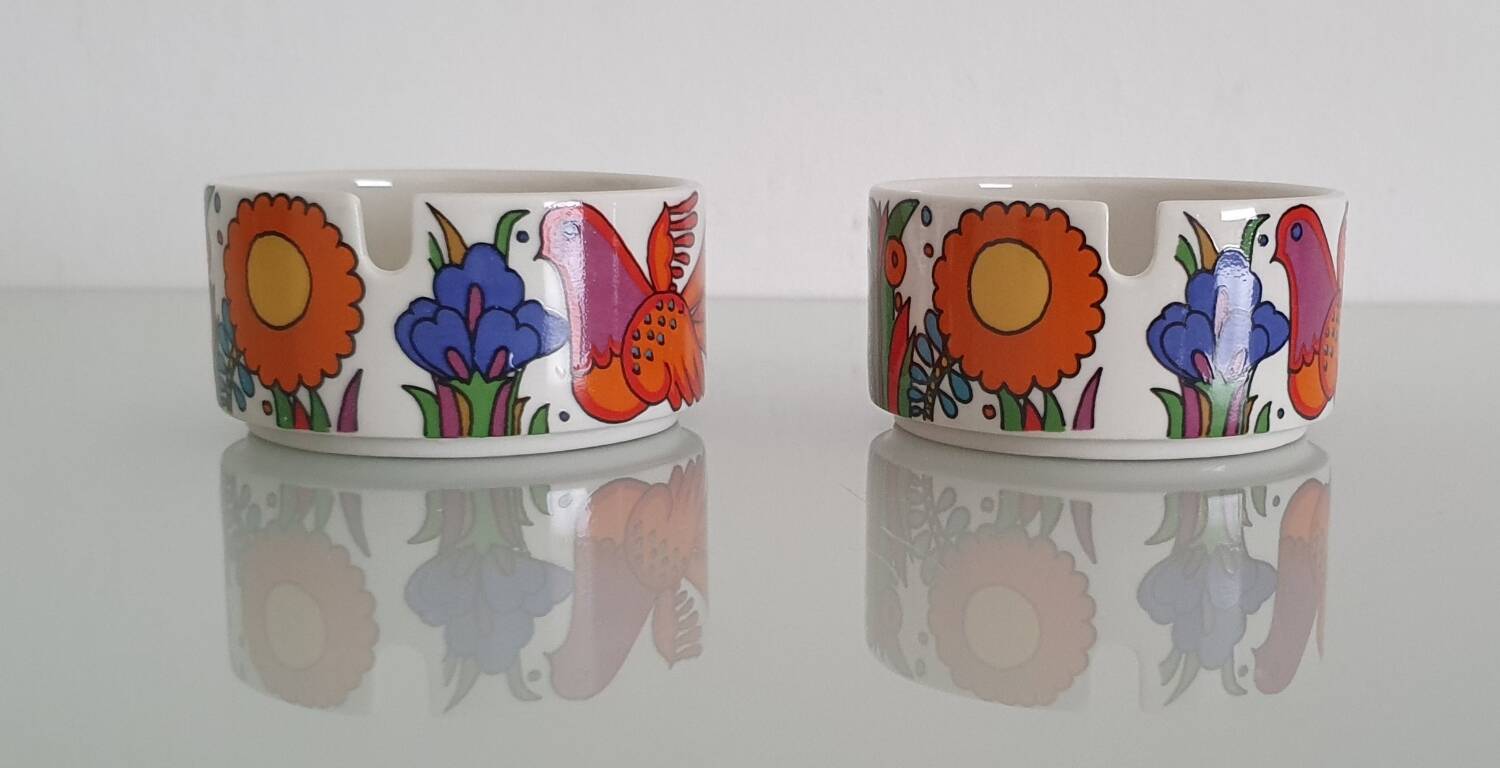 Set of 2 Villeroy & Boch “Acapulco” ashtrays