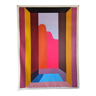 Neon Swim - Large Painted Tapestry
