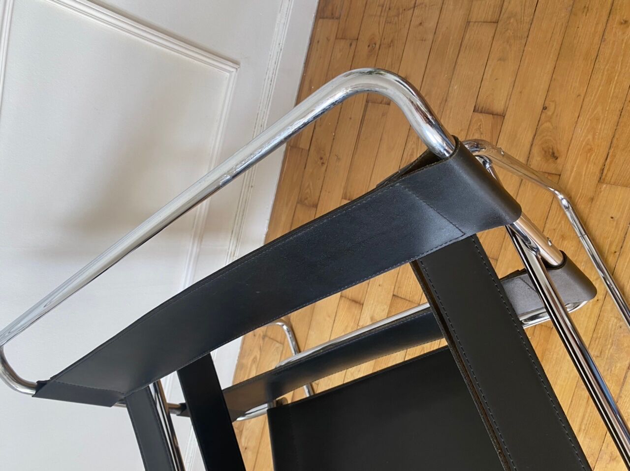 Wassily armchair by Marcel Breuer Habitat 1980 edition
