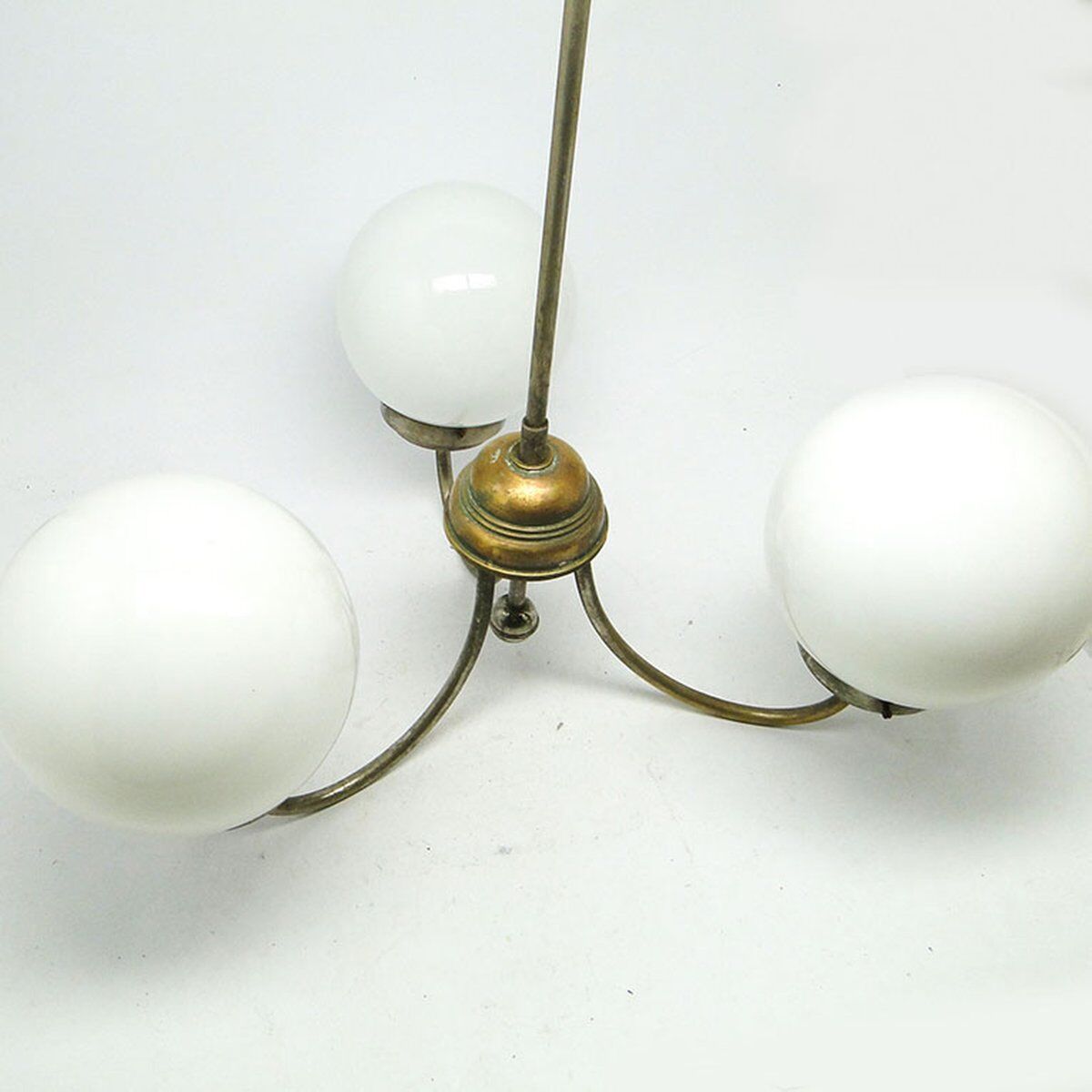 Chandelier with glass globes, Czechoslovakia, 1930s