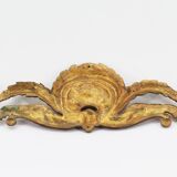 Old brass pediment