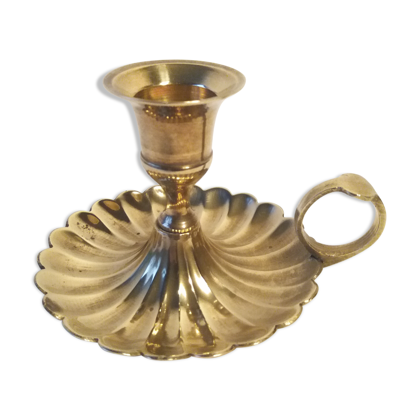 Brass taper candleholder