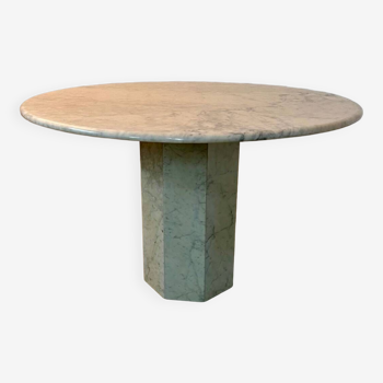 Old vintage Italian design marble table from the 70s