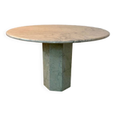 Old vintage Italian design marble table from the 70s