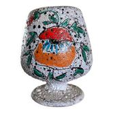 Vase flower pot fat lava 70s