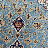 Ancient Persian carpet Ghoom wool and silk 142x222 cm