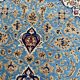 Ancient Persian carpet Ghoom wool and silk 142x222 cm