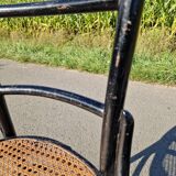 Set of 2 cane bistro chairs