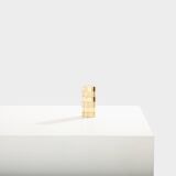 Gabriella Crespi small brushed and polished brass box signed circa 1970.