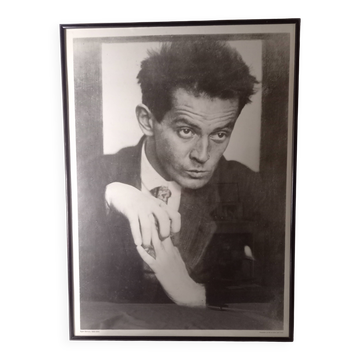 Portrait d'Egon Shiele,1914, photo d'Anton-Josef Trcka, affiche encadrée