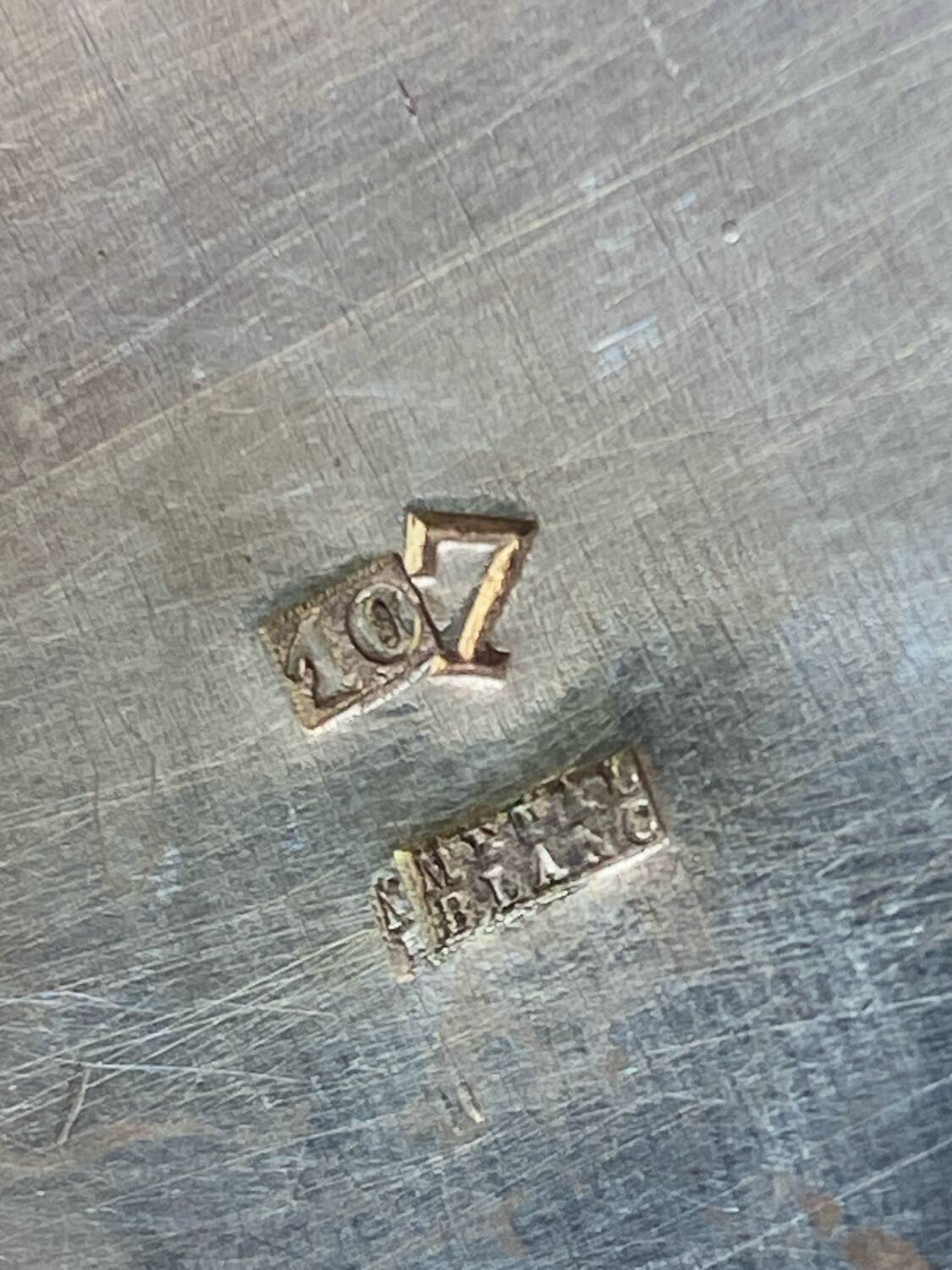 Silver-plated metal teapot, France, Art Deco