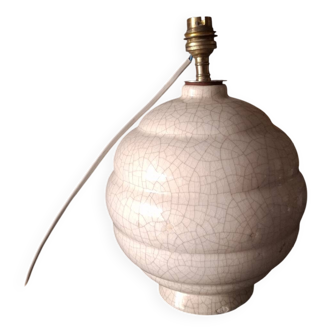 Art Deco crackled ceramic lamp