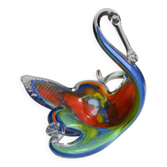 Murano swan pocket emptier