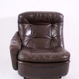 Modular leather sofa by michel cadestin for airborne