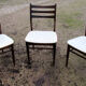 3 scandinavian style chairs