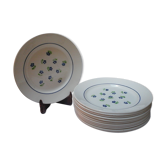 12 assiettes plates claudius / badonviller
