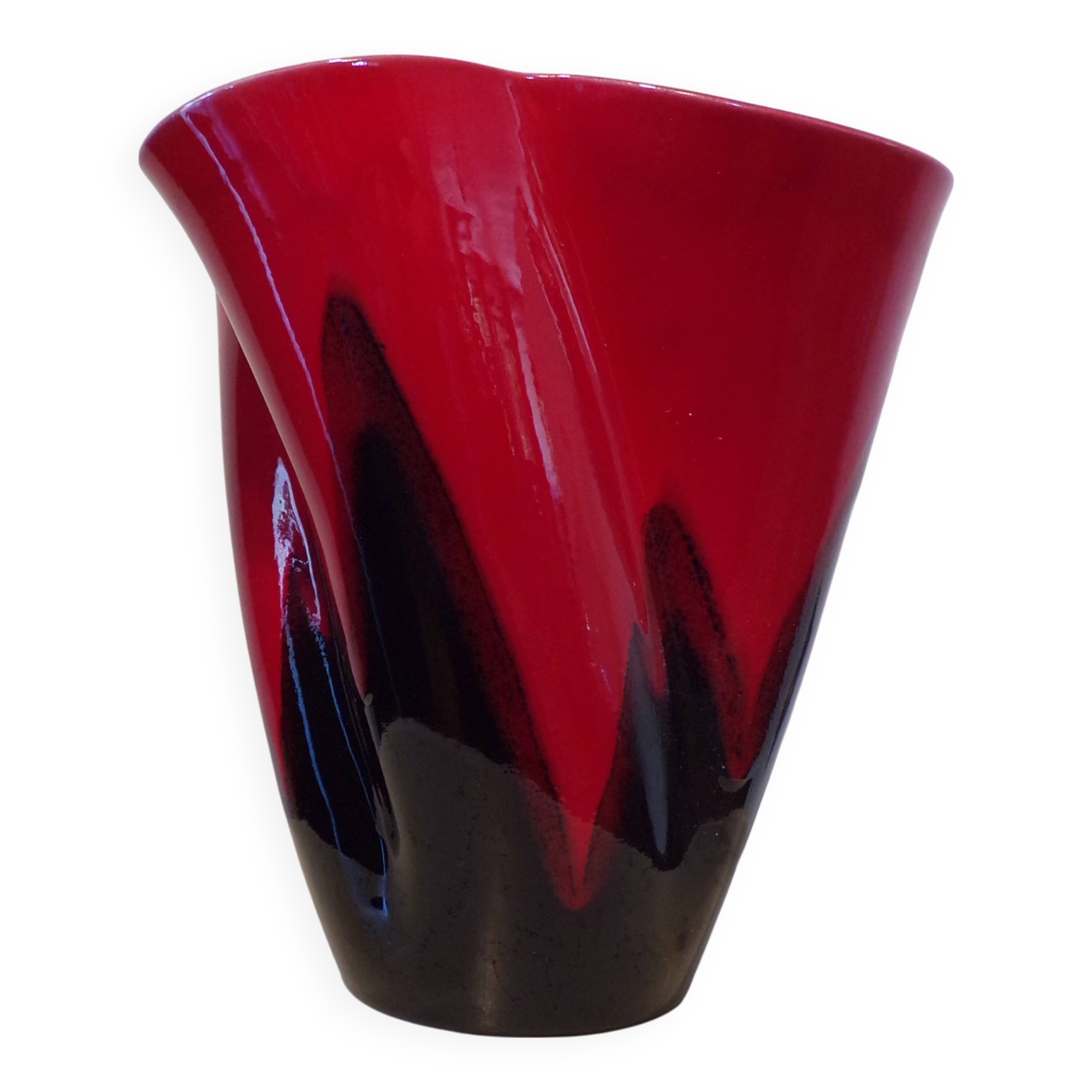 Elchinger quadrilobed handkerchief vase h=22cm