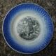 9 humorous old dessert plates "Women and sports"