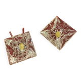 Paire de salières en cristal
