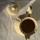 Cream teapot and its sugar bowl Sarreguemines France