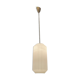 Pendentif de lumière plissé en verre opalin, années 1950