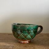 4 glazed earthenware cups