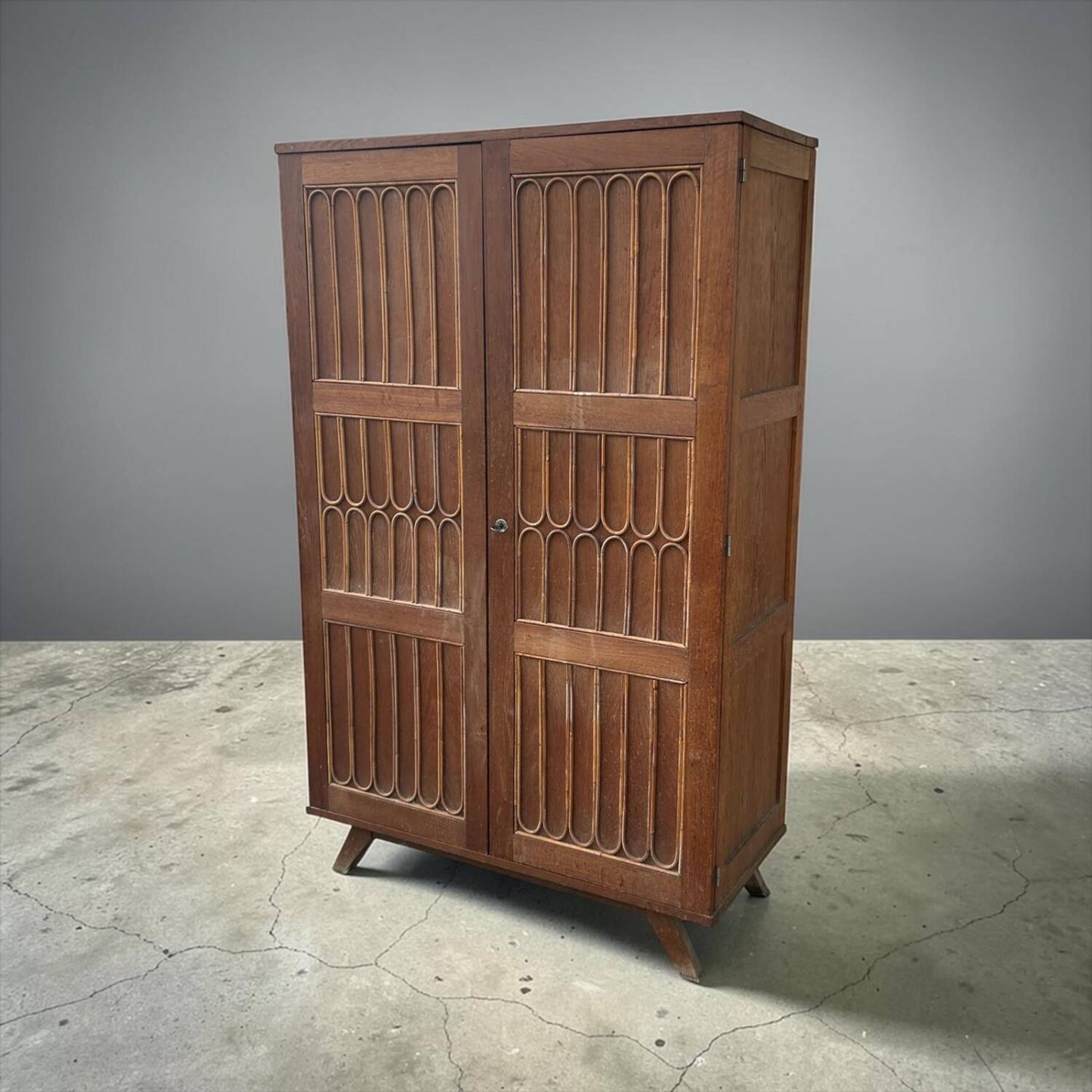 René Gabriel rare wardrobe from 1945-50, furniture from the reconstruction period.