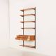 Teak wall unit with console by Kai Kristiansen for FM Mobler, 1960s.