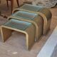 3 nesting tables, space age, circa 1970.