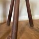 Pair of brutalist stool in solid oak 60s