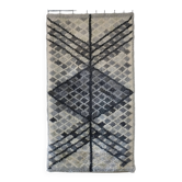 Tapis rya en laine grise, style milieu du siècle | Suède | Années 1960