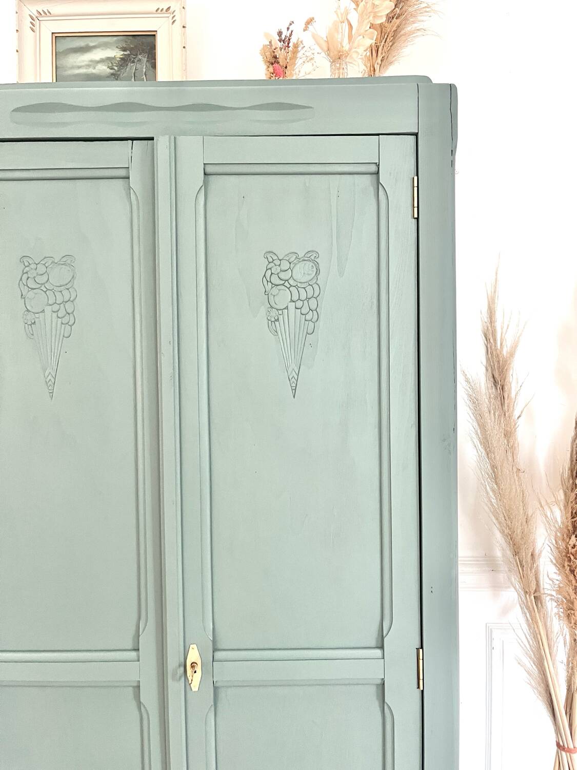 Armoire Art Déco verte