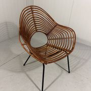 Rattan easy chairs by Rohé Noordwolde, Netherlands 1950-60’s