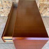 Vintage chest of drawers with 5 drawers in rosewood by Hulsta, circa 1970s.