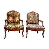 Paire de fauteuils Louis-Philippe