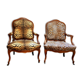 Pair of armchairs Louis-Philippe