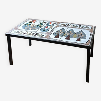 R.Corroyez ceramic coffee table from the 60s