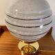 Table lamp globe vintage glass clichy glass